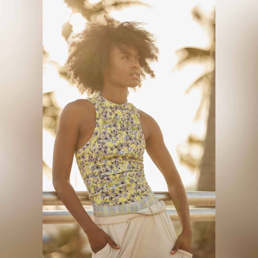 FREE PEOPLE MOVEMENT Printed Wishful Tank